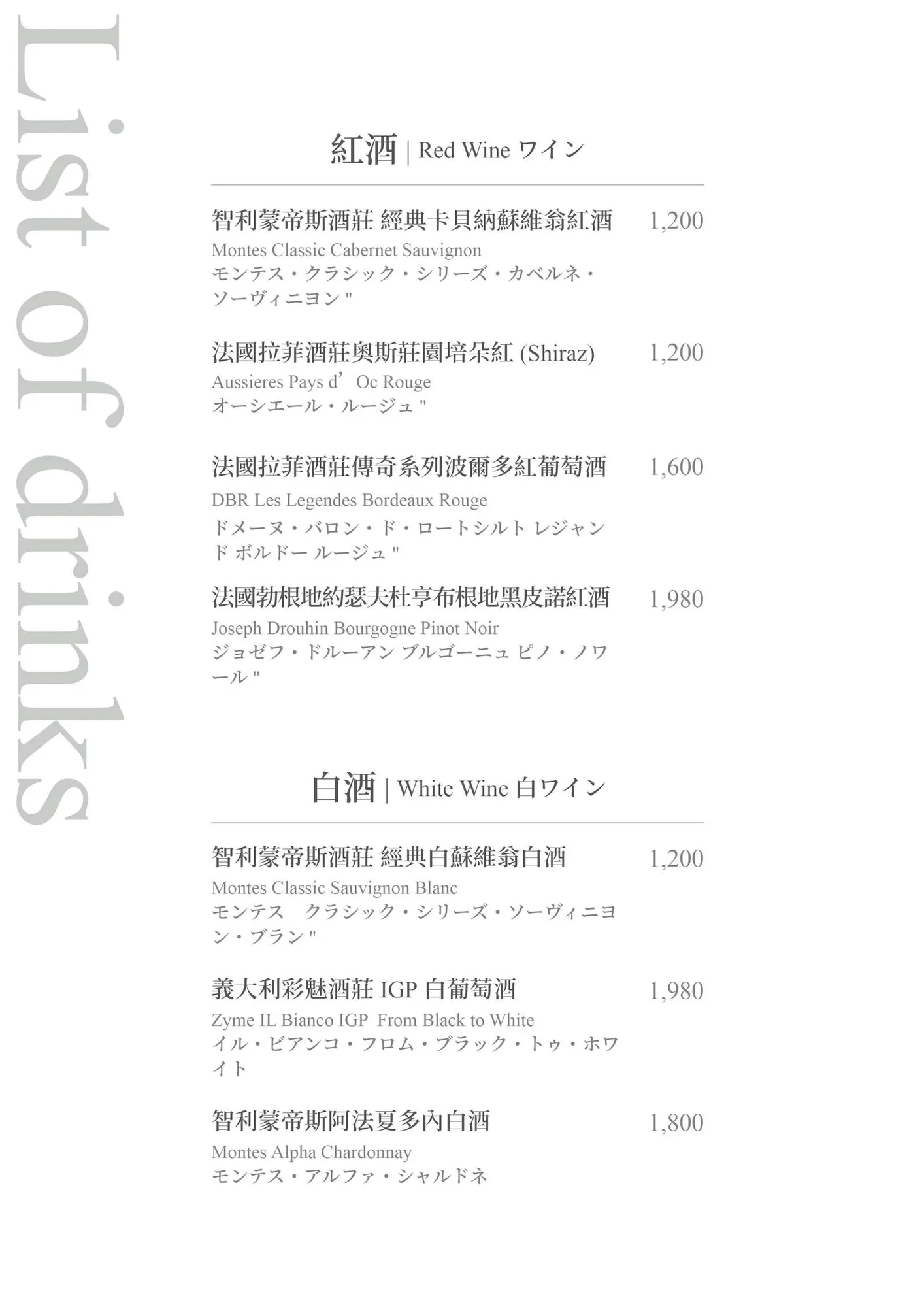 菜單 27