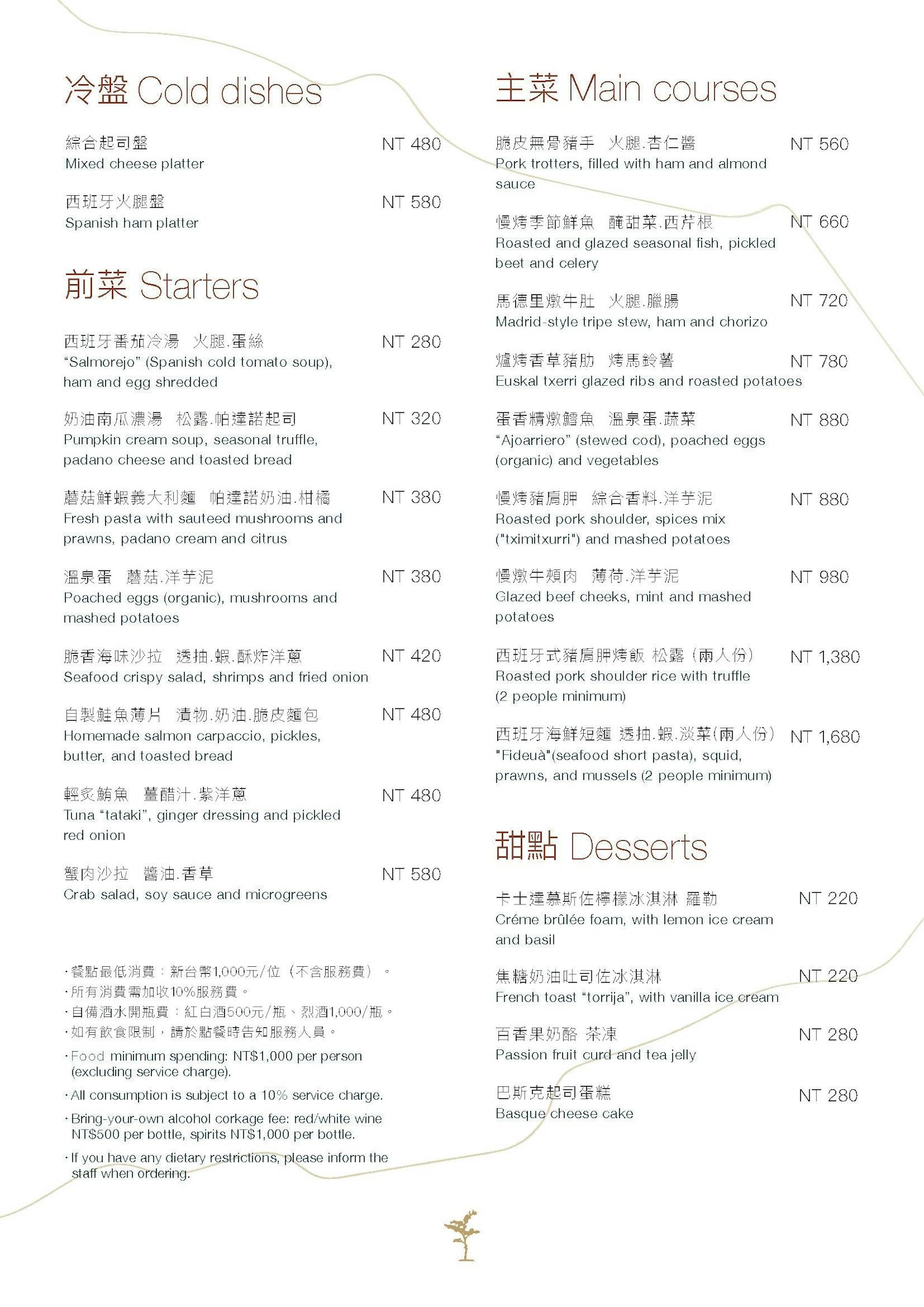 菜單 1